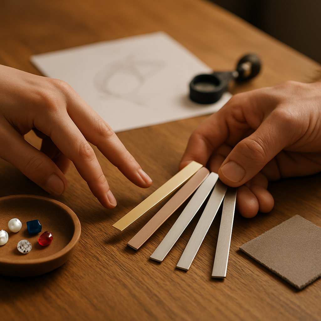 Kundenspezifische Materialanpassung: Optionen bei Schmuck Dana